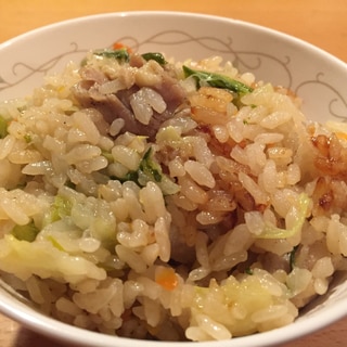 簡単！白菜と鶏肉のあっさり炊き込みご飯